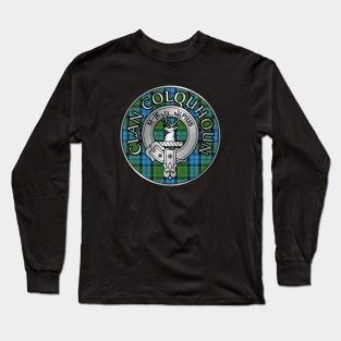 Clan Colquhoun Crest & Tartan Long Sleeve T-Shirt